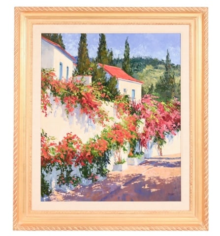 Sandra Boschet Signed Oil Painting Puerto Banus (1 of 10)