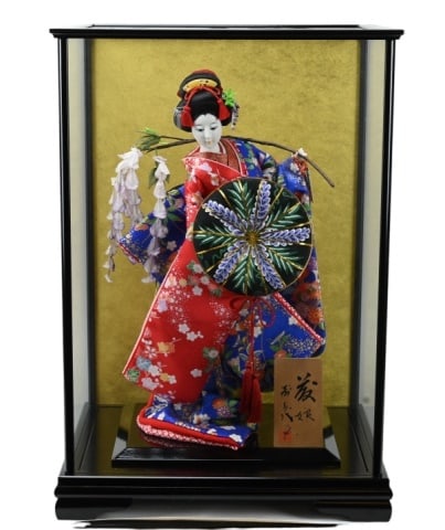 Japanese Silk Geisha Doll in Display Box (1 of 12)