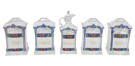 Mepoco Ware Germany Luster Ware Canisters