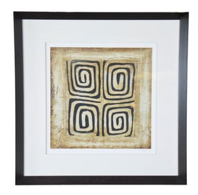 Joseph Signed Giclee of Kuba Cloth Framed