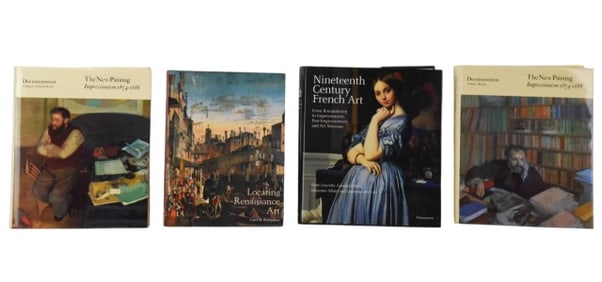 4 20th C Coffee Table Art Books on 19th C Art