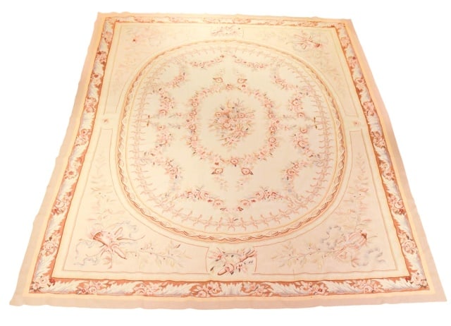 French Empire Aubusson Flat Woven Tapestry  Rug (1 of 10)