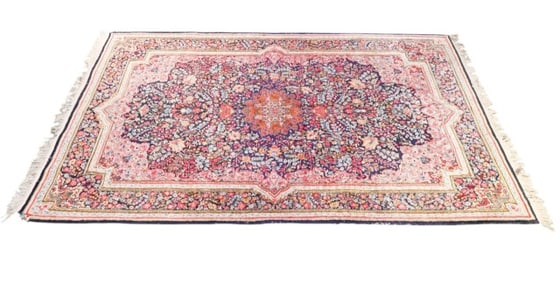 Vintage Persian Kerman Oriental Rug