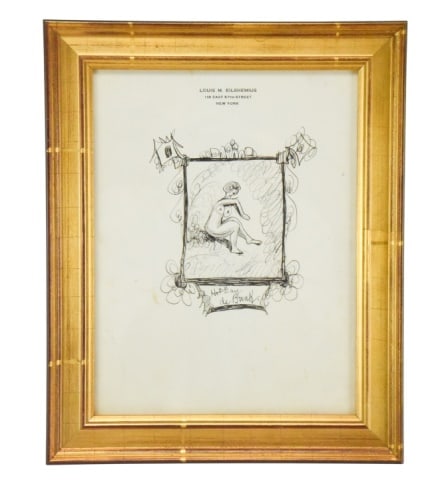 Louis Michel Eilshemius Hot Day Pen &  Ink Drawing (1 of 7)