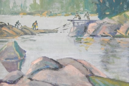 Henry George Glyde Oil on Panel Painting