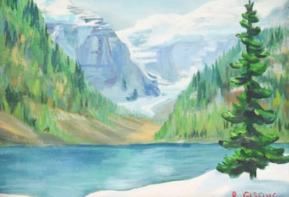 Roland Gissing Bow Valley Oil on Canvas Painting