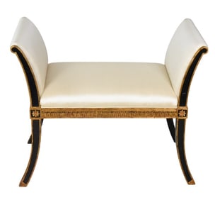 Maitland Smith Classic Style Carved Window Bench