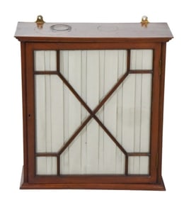 Adams Bros.Glass Front Mirrored Hanging Cabinet