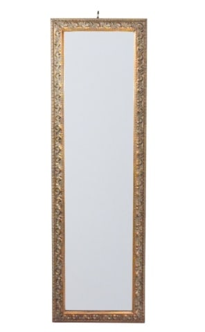 Gilt Ornate Carved Rectangular Beveled Mirror (1 of 7)