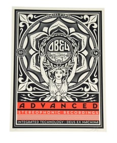 Shepard Fairey "Lotus Woman" Screen Print