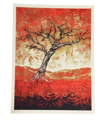 Shepard Fairey "Lonesome" Screen Print (1 of 6)