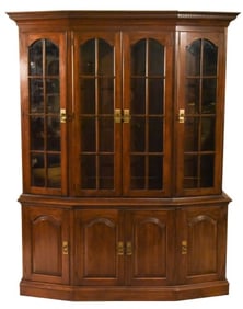 Pennsylvania House Cherry Breakfront China Cabinet