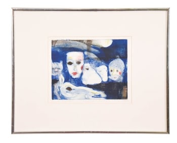 Constance Black Signed Monoprint Carnival Night