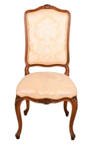 French Provincial Style Carved Upholstered Chair