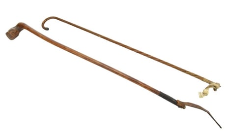 2 Antique Horseback Riding Crops