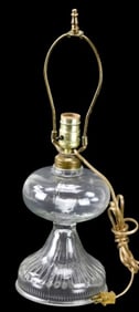 Victorian Converted Pressed Glass Table Lamp