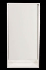 White Deep Frame Beveled Mirror