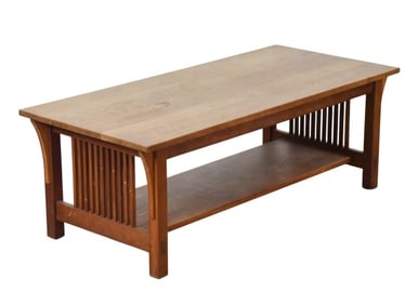 Stickley Mission Oak Coffee Table w/ Slatted Sides