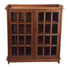 Stickley Mission Oak Double Door Bookcase