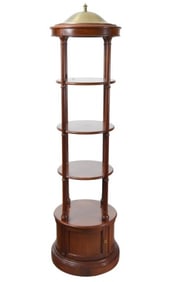 Edwardian Style Dome Top Revolving Shelving Unit