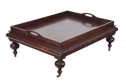 Bohemian Mahogany Cocktail Table on Caster