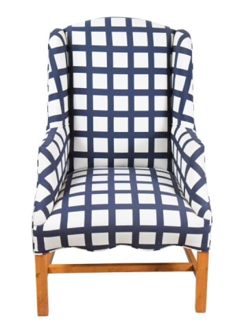 Contemporary Custom Upholstered Wingback Chair (1 of 11)