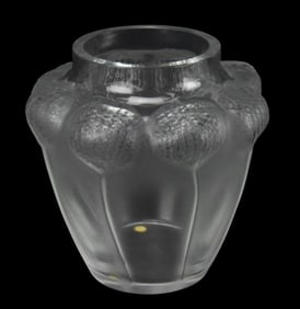Lalique France Bali Crystal Vase