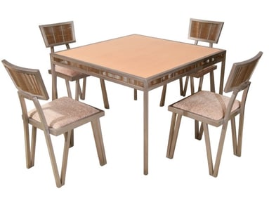 Art Deco Style Metal Table and Chairs