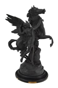 Emile Louis Picault Pegasus w Perseus Statue