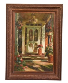 Peter Casagrande Signed Estate Oil Painting w COA