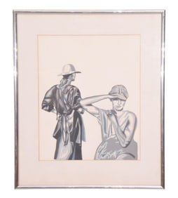 L. D. Zallinger Signed Watercolor Painting