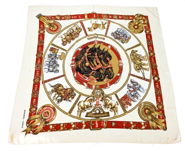 Hermes Silk Signature Woman's Scarf