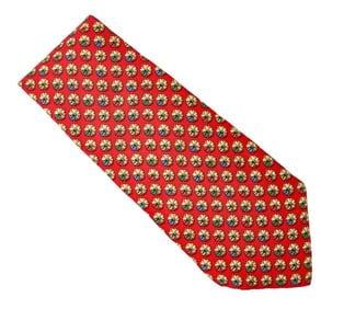 Salvatore Ferragamo Men's Silk Tie Lady Bug Motif