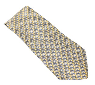 Salvatore Ferragamo Men's Silk Tie Cactus Motif