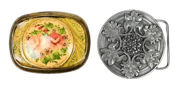 2 Allison Daniels Design Vintage Belt Buckles