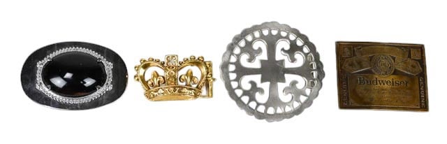 4 Fashion Belt Buckes Inc. Wathne & Budweiser