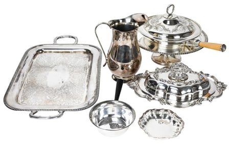 Assortment of Silver Plate Items Inc. Sheffield