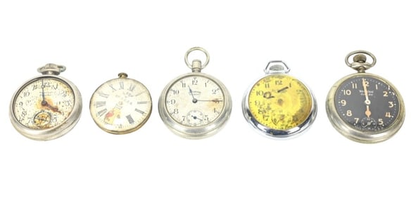 Collection 5 Vintage Pocket Watches