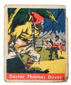 Vintage Leaf Pirate Trading Card Dr. T. Dover