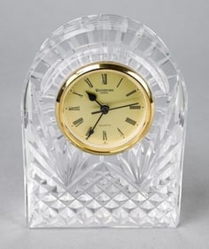 Waterford Crystal Lismore Patterned Desk Clock