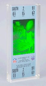 Super Bowl XXV 1991 Front Row Seat Ticket