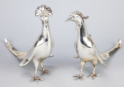 Alfred Flauder Weidlich Bros Gold Plated Pheasants
