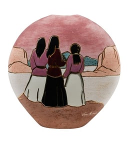 Vera Russell Signed Southwest Pottery Vase