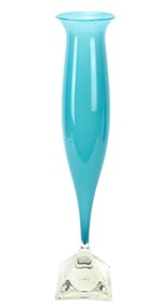 Signed Paul Willsea and Carol O Brien Art Glass Vase