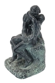 Plaster Reproduction of "The Kiss" Sculpture