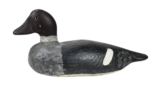 Antique Hand Carved & Hand Painted Duck Decoy