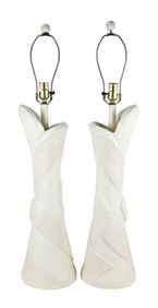 Pair Sunset Lamp 1980's Post Modern Table Lamps