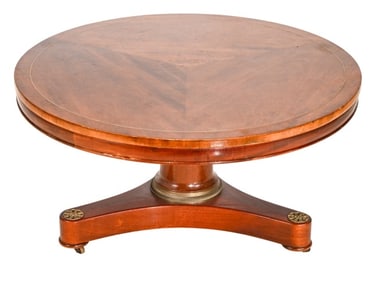 French Empire Round Pedestal Parlor Table