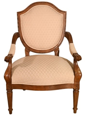 Bernhardt Hand Carved Upholstered Armchair (1 of 16)