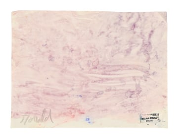 William Ronald Signed Tempera Abstract Painting